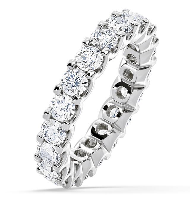 Eternity Ring Chloe Platinum Diamond 3.00ct G/vs on Productcaster.