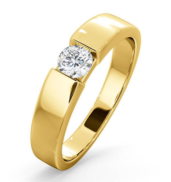 Certified Jessica 18k Gold Diamond Engagement Ring 0.33ct on Productcaster.