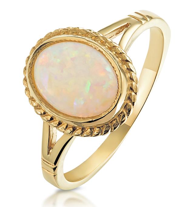 Opal 1.02ct 9k Yellow Gold Ring on Productcaster.