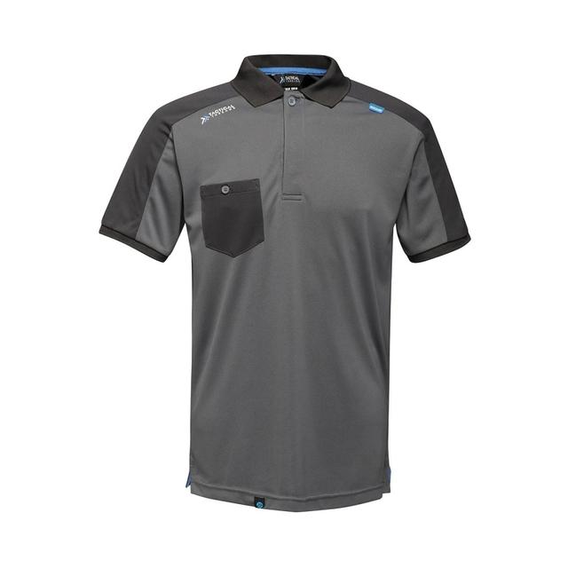 REGATTA TRS167 Offensive Wicking Polo Shirt - Seal Grey on Productcaster.