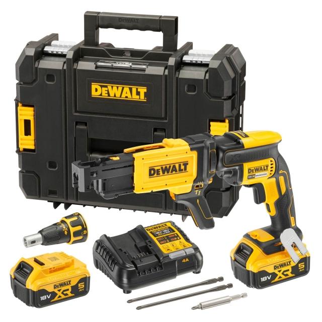 DEWALT DCF620P2K 18v XR Brushless Drywall Screwdriver with 2x5ah Batteries on Productcaster.