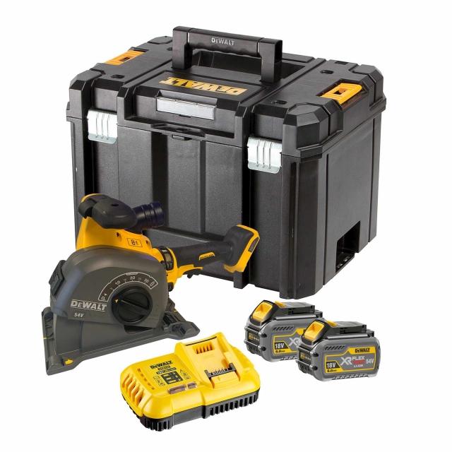 DEWALT DCG200T2 54v Flexvolt Wall Chaser 2x6ah Batteries on Productcaster.