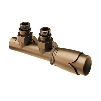 Abacus Ultima Euro50 Angled Brushed Bronze Thermostatic Valv... on Productcaster.