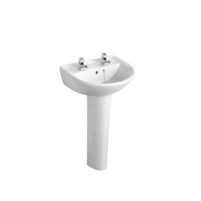 Armitage Shanks 500mm Pedestal Washbasin Sandringham 21 with... on Productcaster.