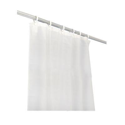 Bathex Weighted Shower Curtain in White Polyester (1830mm x ... on Productcaster.