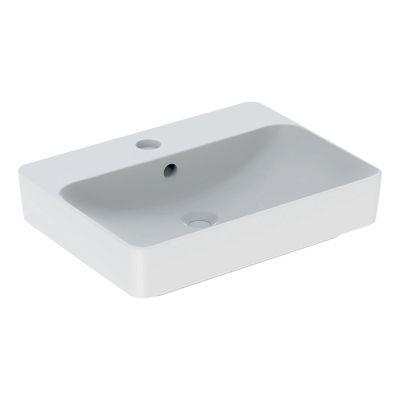 Geberit VariForm Rectangular Lay-On Basin with Tap Hole on Productcaster.