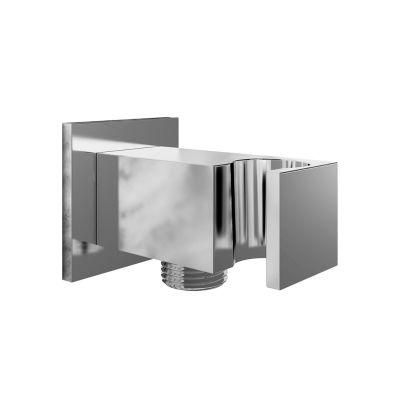 UK Bathrooms Essentials Square Outlet Elbow with Shower Brac... on Productcaster.