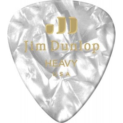 Jim Dunlop Celluloid White Perloid Heavy 12 Pack on Productcaster.