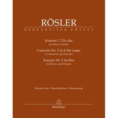 Barenreiter Rosler Johann Joseph - Concerto N°2 In E-flat Major - 2 Pianos on Productcaster.