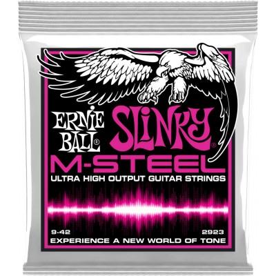 Ernie Ball 2923 M-steel Super Slinky 9-42 on Productcaster.