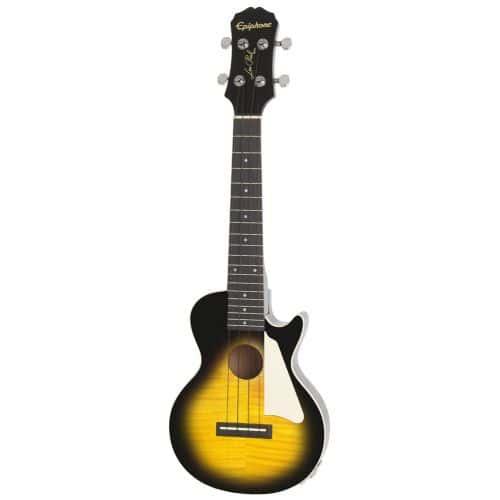 Epiphone E1 Les Paul Acoustic electric Ukulele Concert Vintage Sunburst on Productcaster.