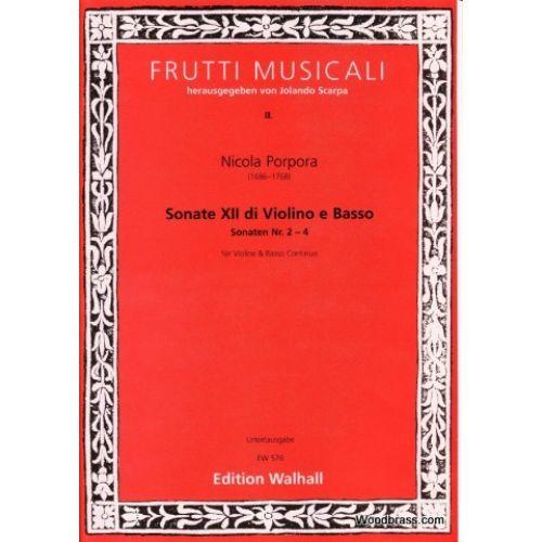 Walhall Porpora Nicola - Sonate Xii Di Violino E Basso, Sonaten Nr 2-4 on Productcaster.