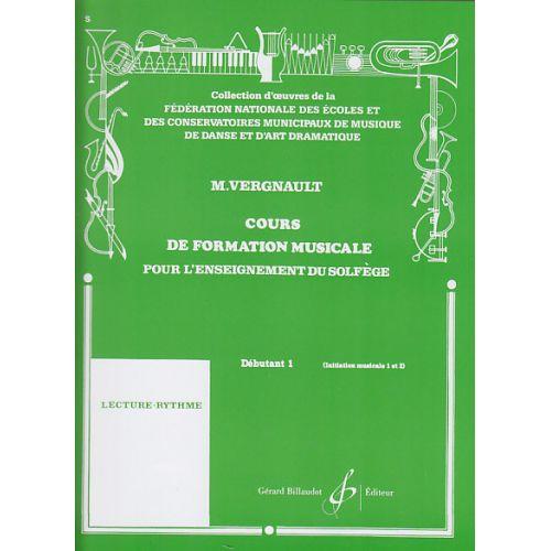 Billaudot Vergnault Michel - Cours De Formation Musicale Debutant 1 on Productcaster.