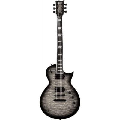 Ltd Guitars Ec 1000t Ctm Quilted Charcoal Burst on Productcaster.