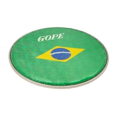 Gope Percussion Hhol10-br Peau Double Holographique 10" Drapeau Bresil on Productcaster.