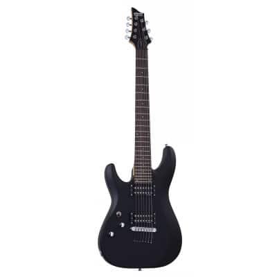 Schecter Gaucher C 7 Deluxe Satin Black on Productcaster.