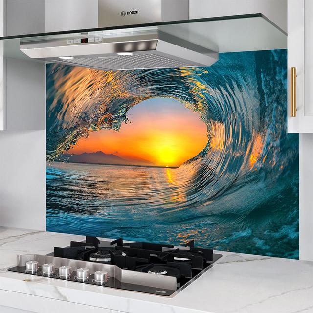 Simply Glass - Sunset Wave - 600mmw-x-400mmh on Productcaster.