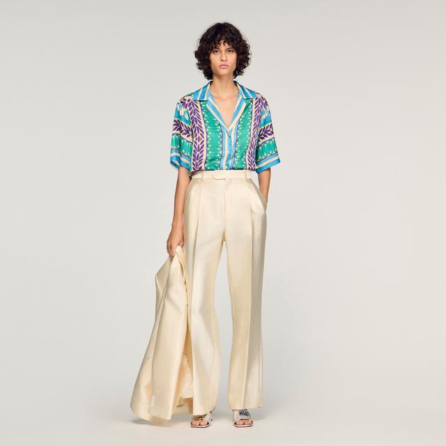 SANDRO - Flower print shirt on Productcaster.