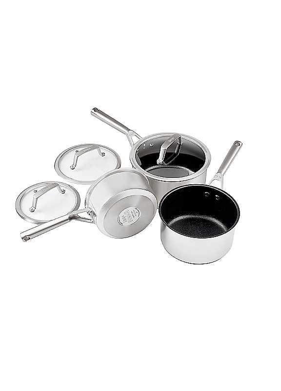 Ninja Foodi ZEROSTICK Stainless Steel 3-Piece Pan Set - C63000UK on Productcaster.