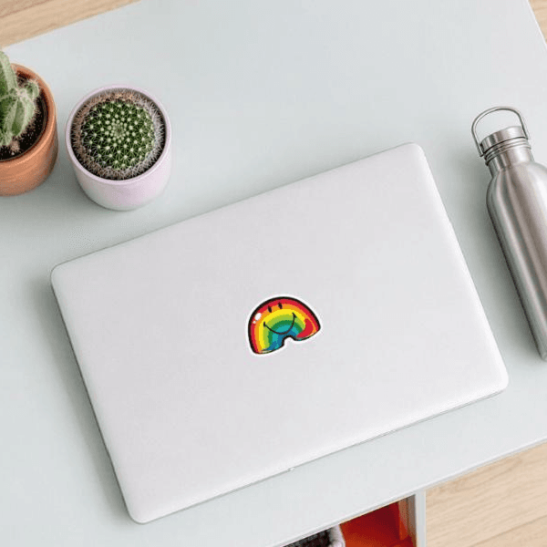 Regenbogen | Sticker | Smiley Rainbow on Productcaster.