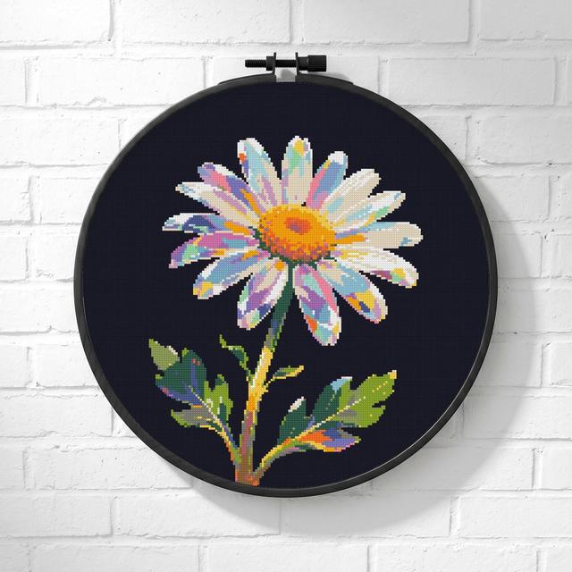Kreuzstichmuster: Blume April Blume lebendiger Edelstein Blumenkarte (PDF) on Productcaster.