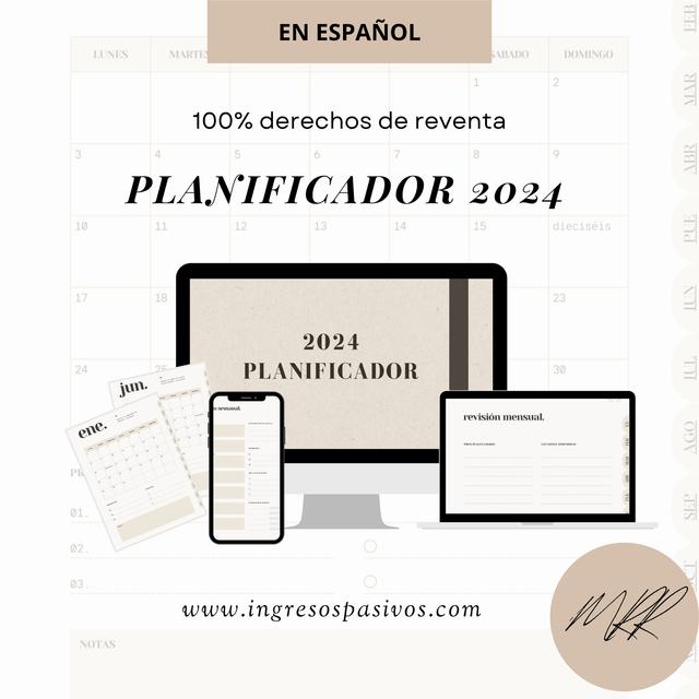 2024-Planer mit Master Resale Rights (MRR) und Private Label Rights (PLR) on Productcaster.