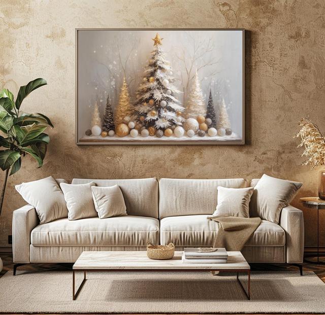 Gouden kerstboomprint on Productcaster.