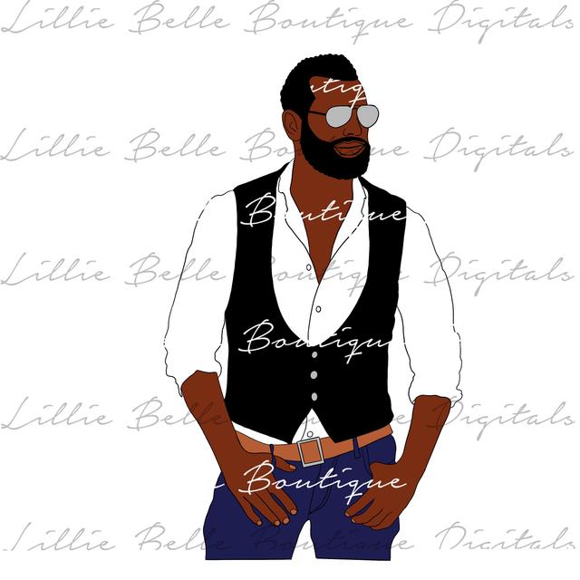Hängen ... Afroamerikanermann PNG SVG Vektor on Productcaster.