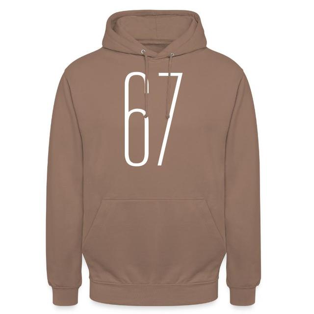 67 Unisex Hoodie | Hohe Qualität Pullover & Hoodies | Entdecke individuelle Kleidung bei Spreadshirt | "67" Entworfen von DESIGNbyGI on Productcaster.