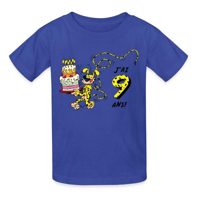 Marsupilami | T-shirts | Marsupilami Design Anniversaire J’ai Neuf Ans on Productcaster.