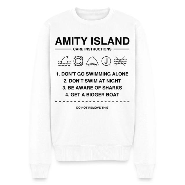 Jaws | Sweat-shirts | Les Dents De La Mer Jaws Amity Island Règles on Productcaster.
