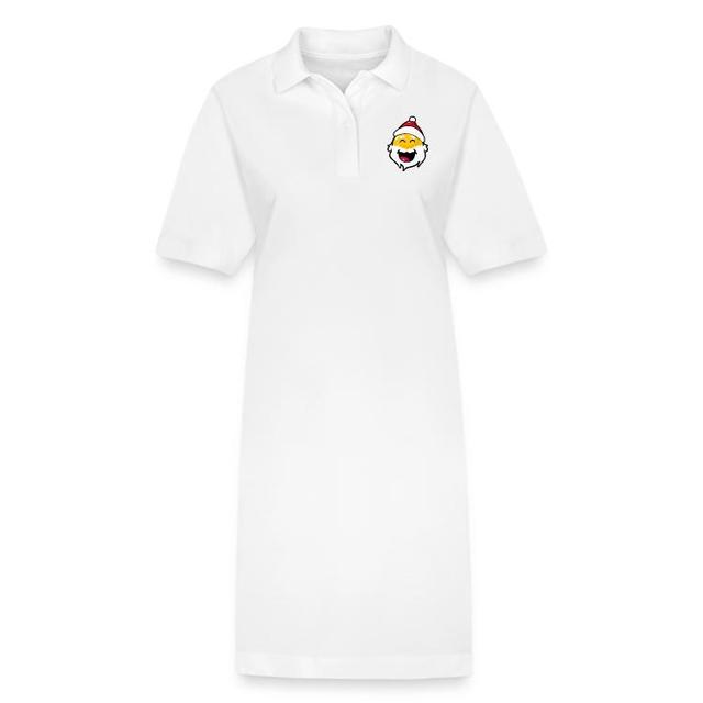 Stanley/Stella Frauen Bio-Polokleid PAIGER | Hohe Qualität Poloshirts | Entdecke individuelle Kleidung bei Spreadshirt | "Smiley Santa Claus Laughing" on Productcaster.