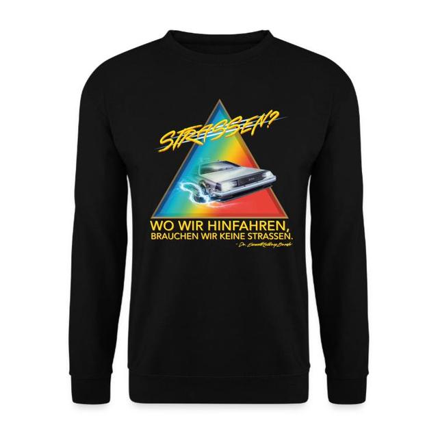 Back To The Future, Retour Vers Le Futur | Sweat-shirts | Retour Vers Le Futur Wir Brauchen Keine Straßen on Productcaster.