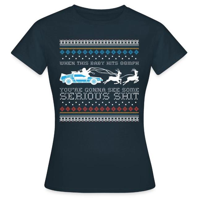 | T-shirts | Retour Vers Le Futur Delorean Ugly Christmas on Productcaster.