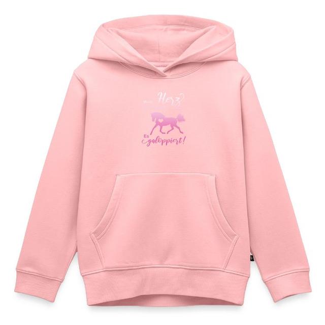pferdefan Kinder Premium Organic Hoodie | Hohe Qualität Pullover & Hoodies | Entdecke individuelle Kleidung bei Spreadshirt | "Pferdefan Herz Pferde R on Productcaster.