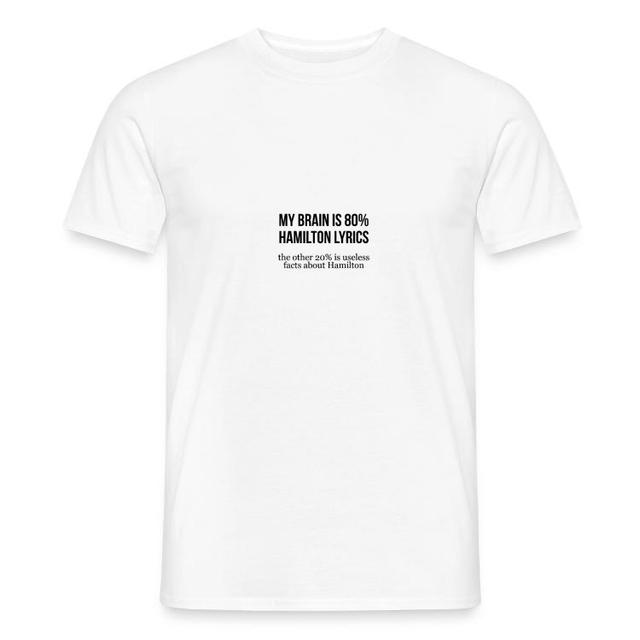 Khaki | T-Shirts | Mein Gehirn Besteht Zu 80% Aus Hamilton Texten, Die Anderen 20% Sind Sie on Productcaster.