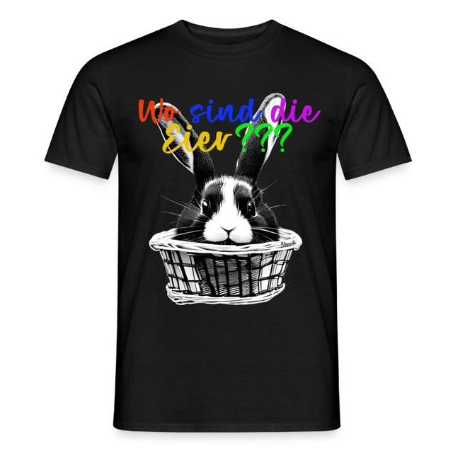 | T-Shirts | Osterdesign Hase Im Korb T-shirt Mit Der Frage on Productcaster.
