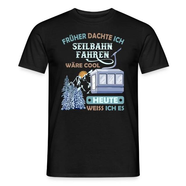 Seilbahnen, Seilbahn | T-Shirts | Seilbahn Bergbahn Gondel Bergstation on Productcaster.