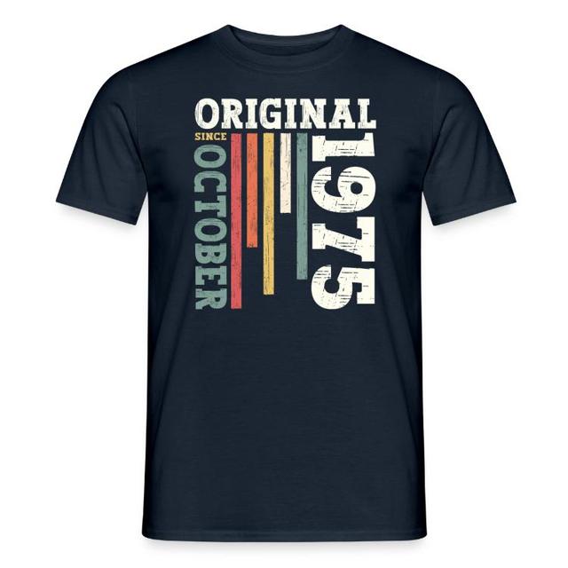 50. Geburtstag | T-Shirts | 50. Geburtstag Original Oktober 1975 Jahrgang 75 on Productcaster.