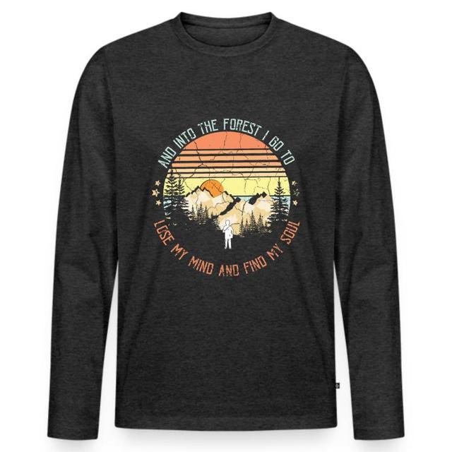 go Männer Premium Bio Langarmshirt | Hohe Qualität Langarmshirts | Entdecke individuelle Kleidung bei Spreadshirt | "And Into The Forest I Go To" Entw on Productcaster.
