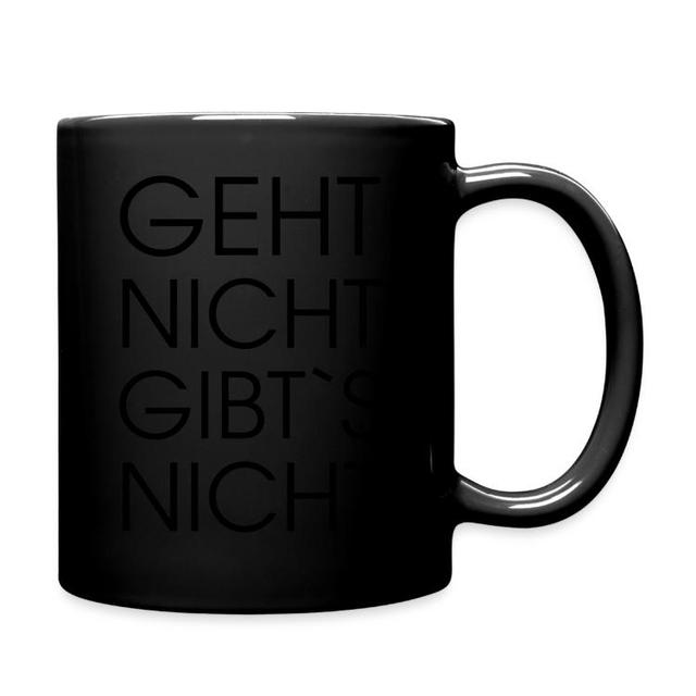 Geht Nicht Gibts Nicht, Geht | Tassen & Zubehör | Geht Nicht Gibts Nicht Schwarz on Productcaster.